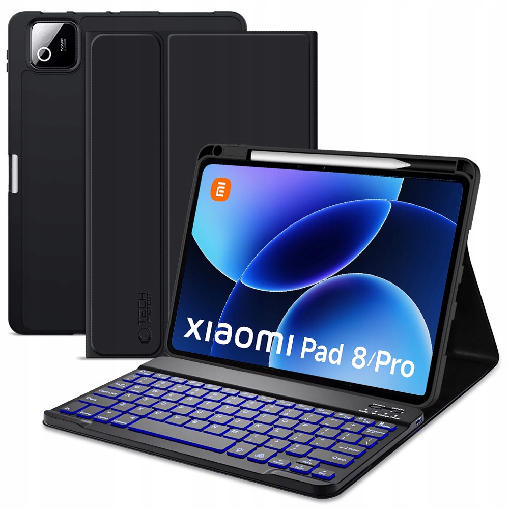 Uzamykatelné Pouzdro s Bluetooth Rgb klávesnicí pro Xiaomi Pad 8 Pro 11.2