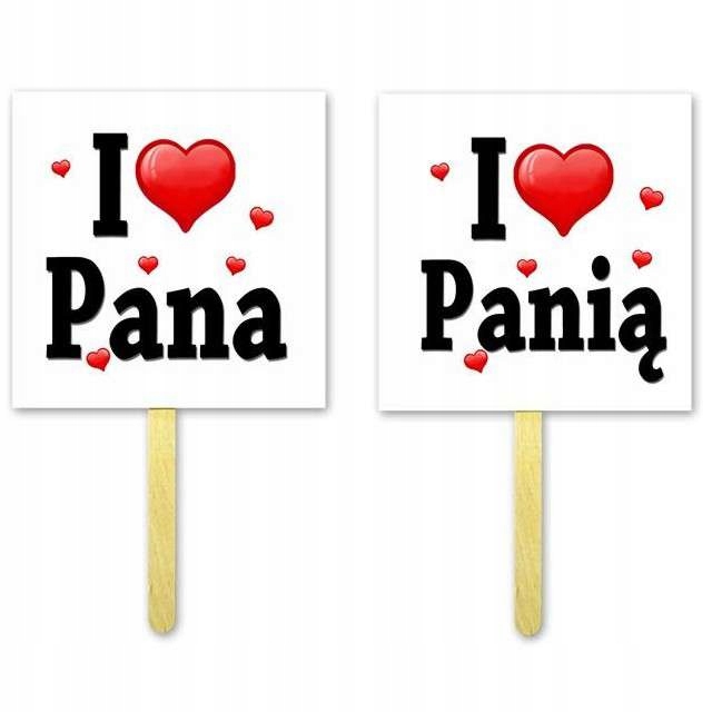 

Fotosesja tabliczki I Love serce Pana Panią ślubne