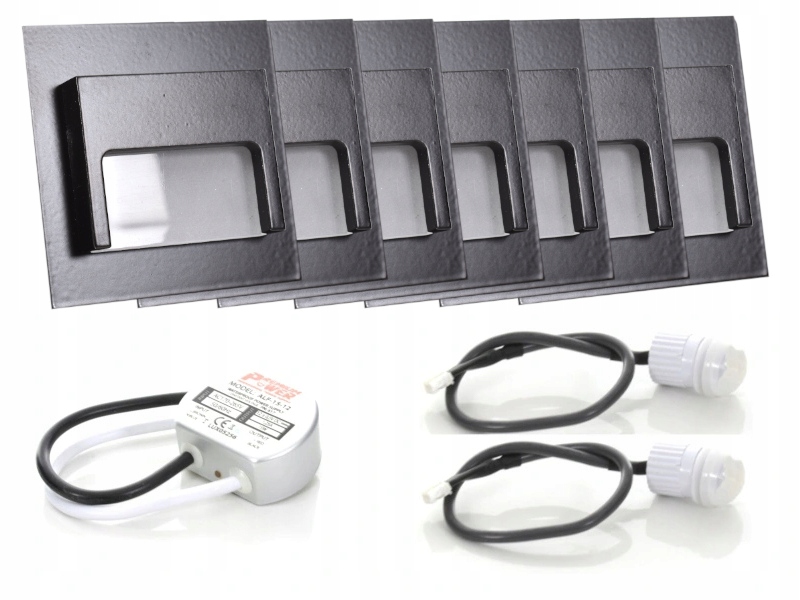 Sada Led bodových schodišťových světel 7x senzory