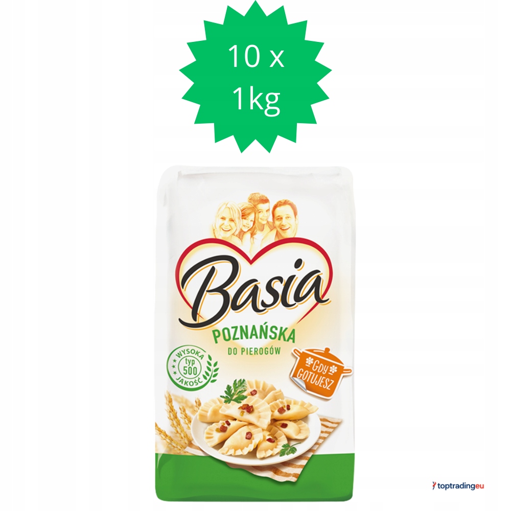 Levně Mouka Basia Typ 500 10 kg 10x1 kg Poznaňská pro knedlíky
