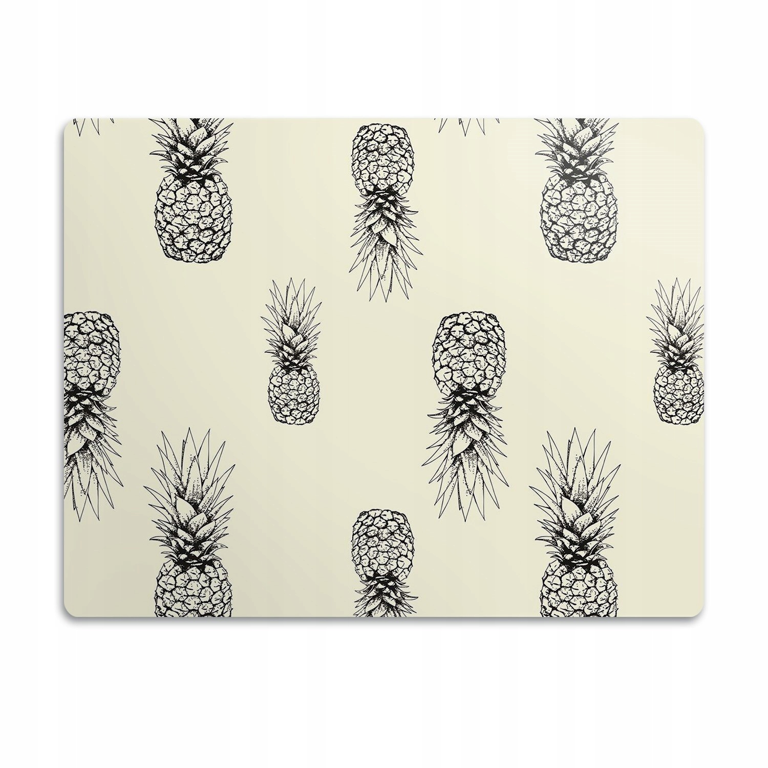 Levně Voděodolná podložka pod misku Vzor ananasu 60x40 cm