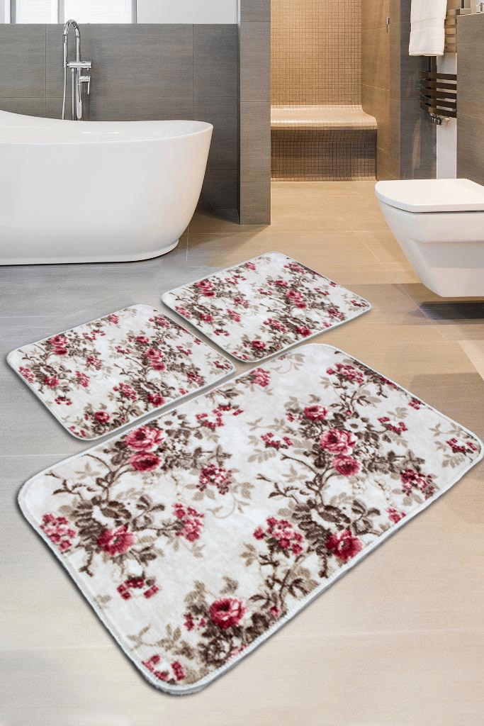 

Dywaniki Komplety Łazienkowe Miękkie Podgumowane