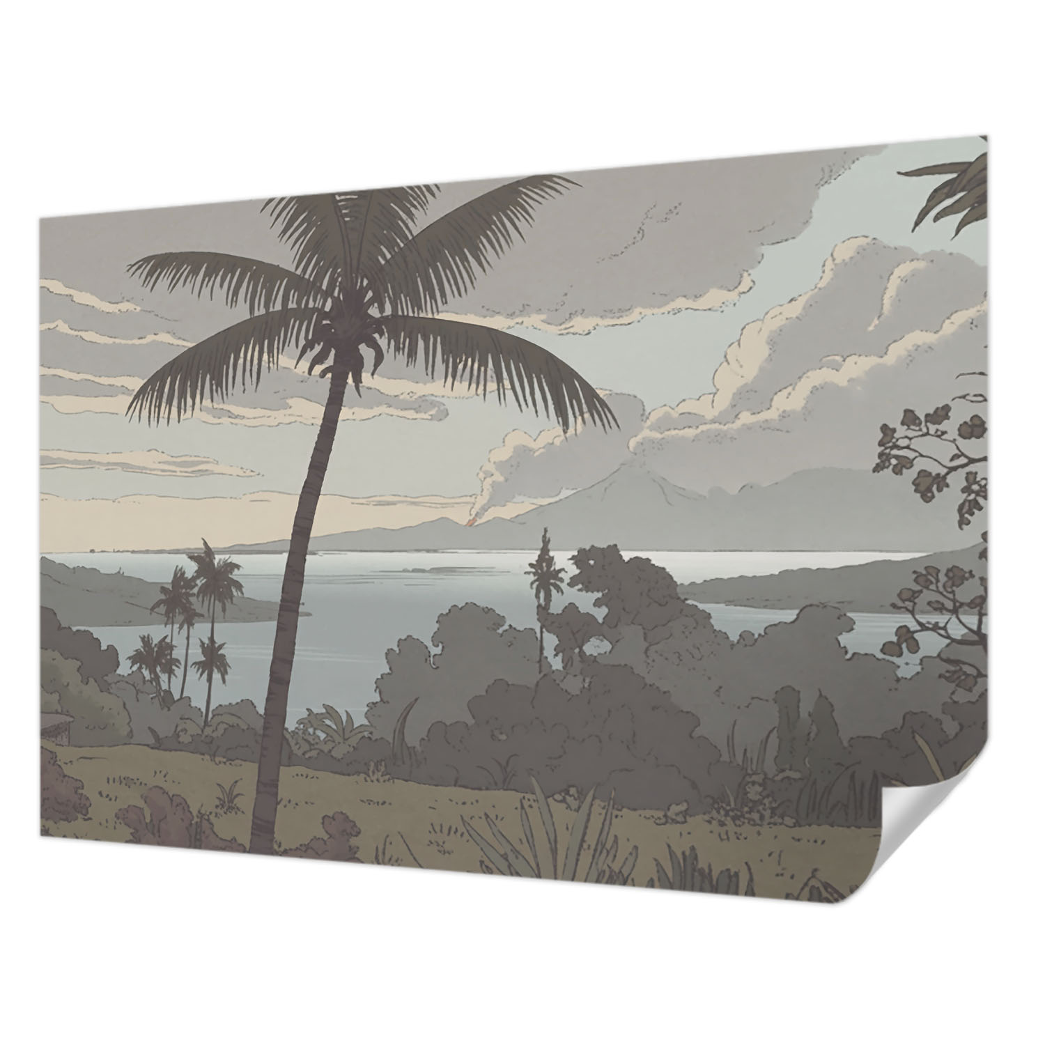 Fototapeta Samolepicí do dětského pokoje Exotická krajina 208 x 146 cm