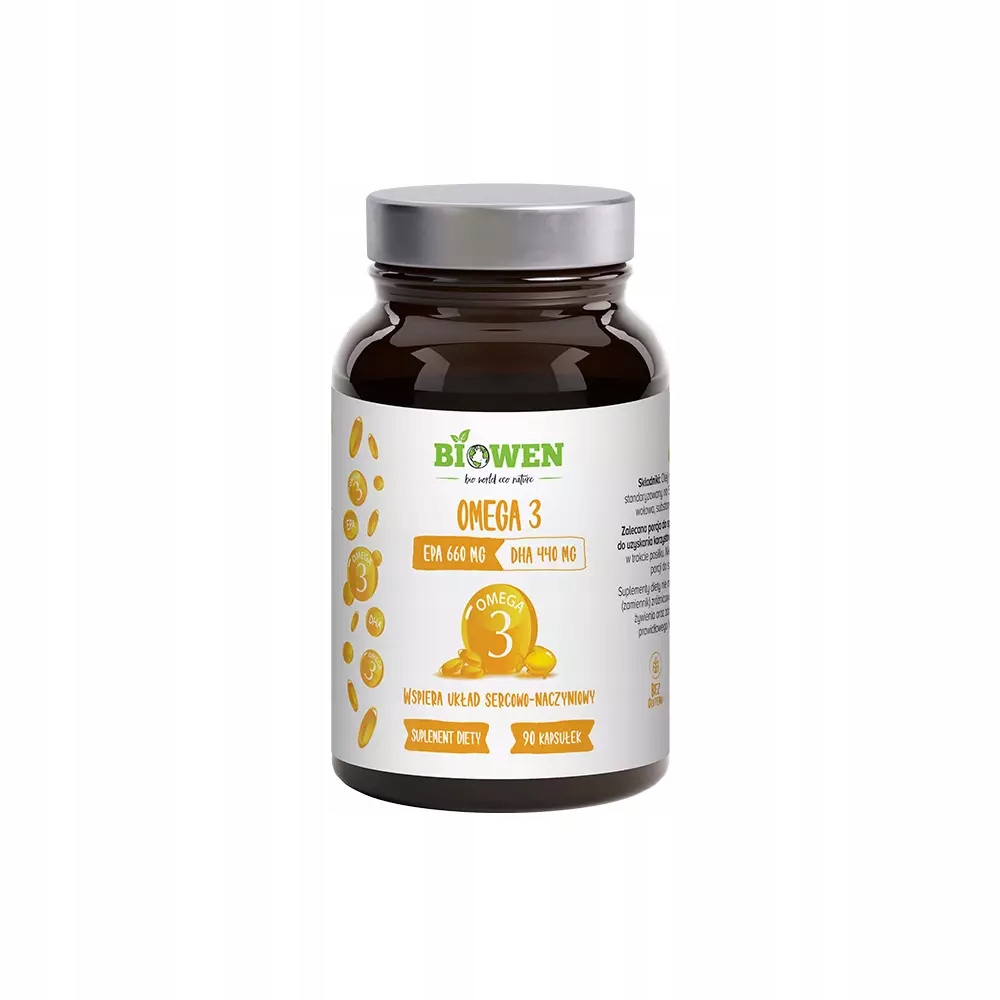 Biowen Omega 3 440mg DHA 660mg EPA 90 Kapsułek