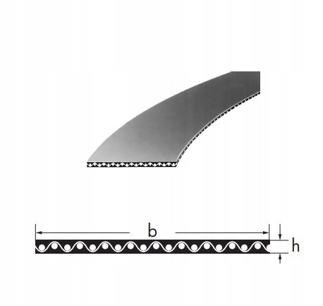 Pas pasek płaski HF T150 710x20 Optibelt OPTIMAX Rodzaj pasek