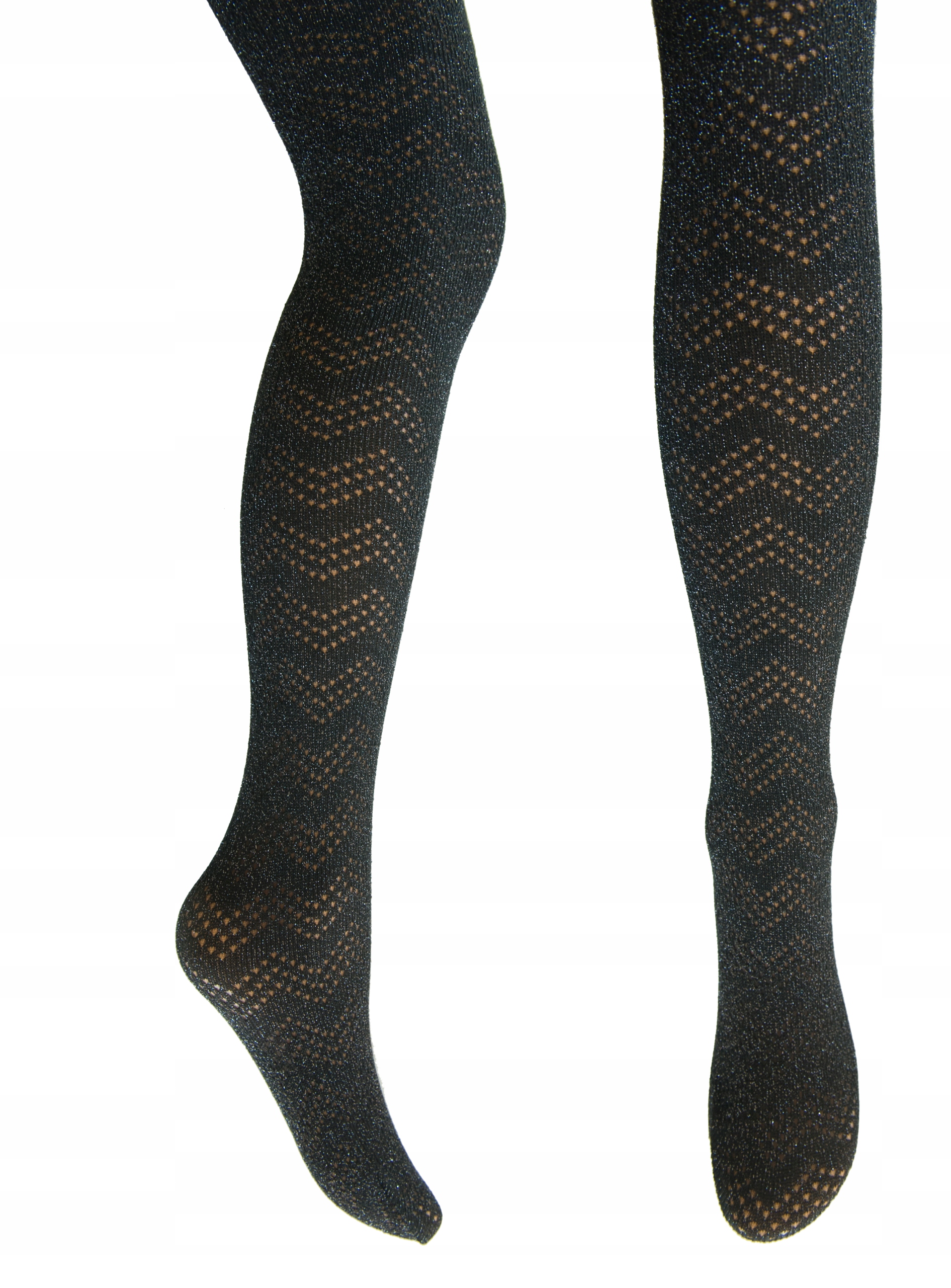 

Calzedonia rajstopy czarne ze srebrną nitką 2 S