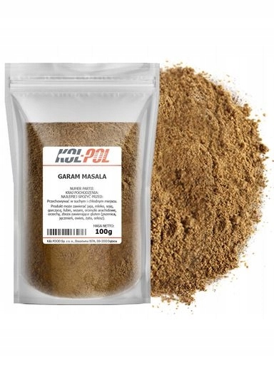 5x Garam MASALA100g Indická koření aromatická směs kvality Kol-Pol