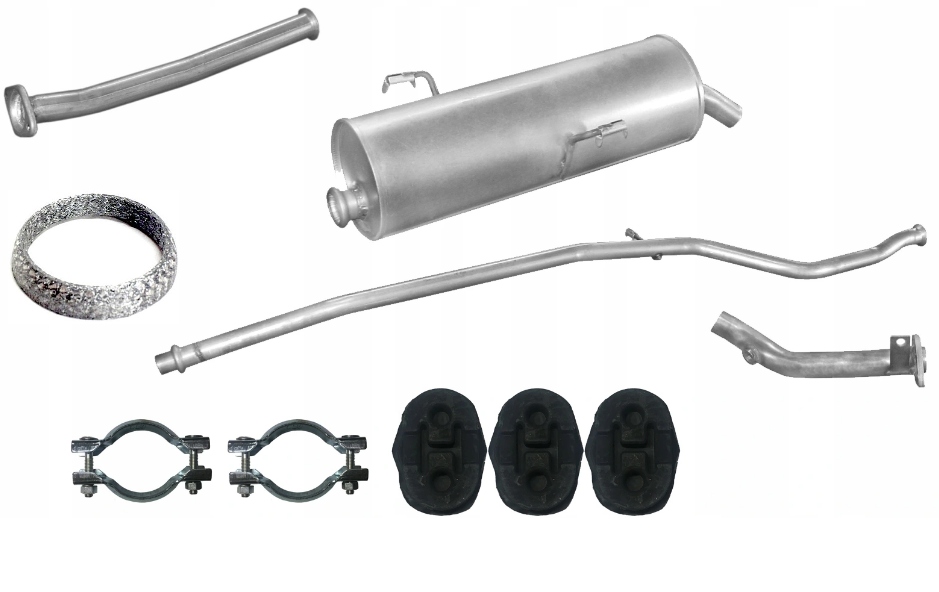 Peugeot 206 1.1 1.4 Tłumik Komplet