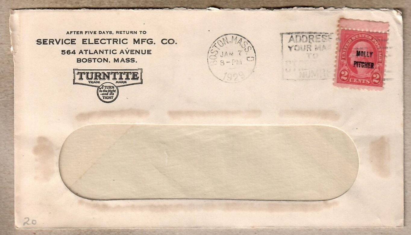 USA ,1929 r. koperta