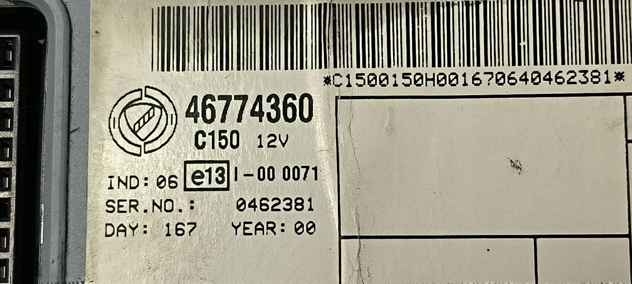 modulo BSI 46774360 FIAT PUNTO II