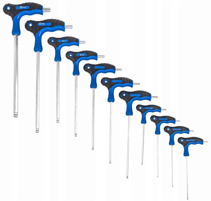 ZESTAW ŚRUBOKRĘTY IMBUS WKRĘTAKI TYPU T 11 EL 4-10 Marka Falon-Tech