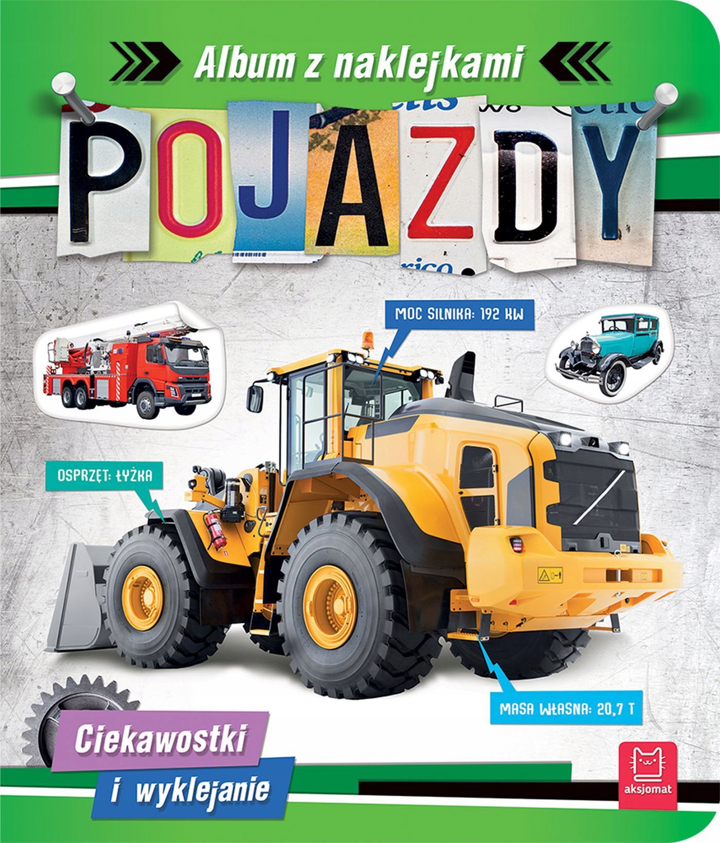 

Pojazdy. Album z naklejkami. Ciekawostki Agnieszka
