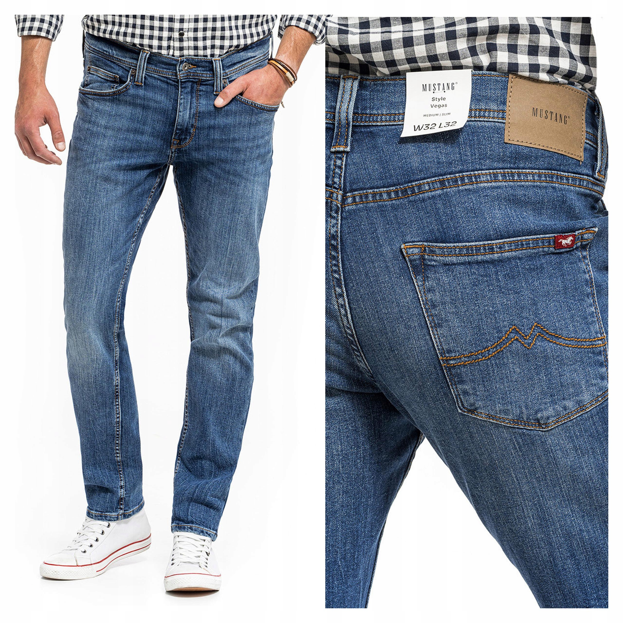 Mustang Vegas Slim Fit Pánské Džínové kalhoty Přiléhavé Zúžené W32 L32