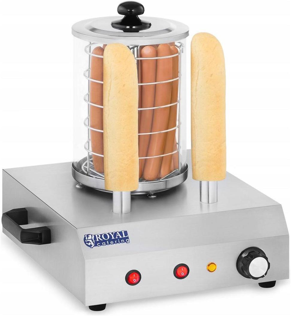 Urządzenie do hot dogów Royal Catering RCHW-350-2 422 W srebrny/szary
