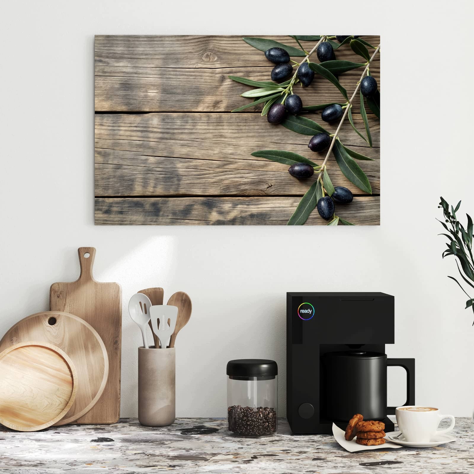 Magnetická tabule Dřevěný stůl Olivy 60 × 40 cm