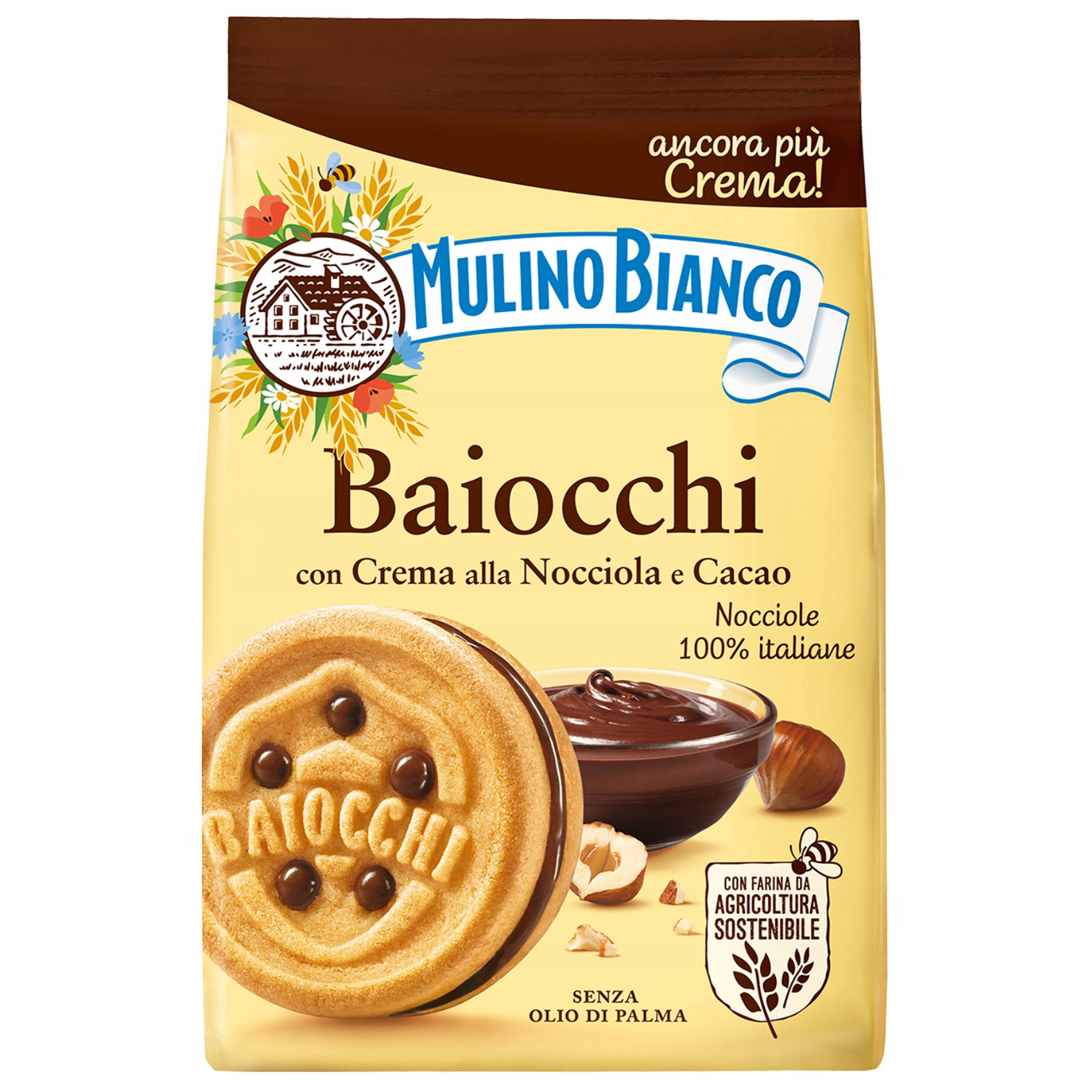 4x Mulino Bianco Baiocchi – italské sušenky 260 g