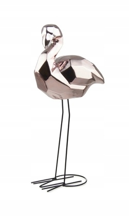 Plameňák Ceramiczny dekor 52 x 20 x 12 cm Rose Gold Růžové zlato