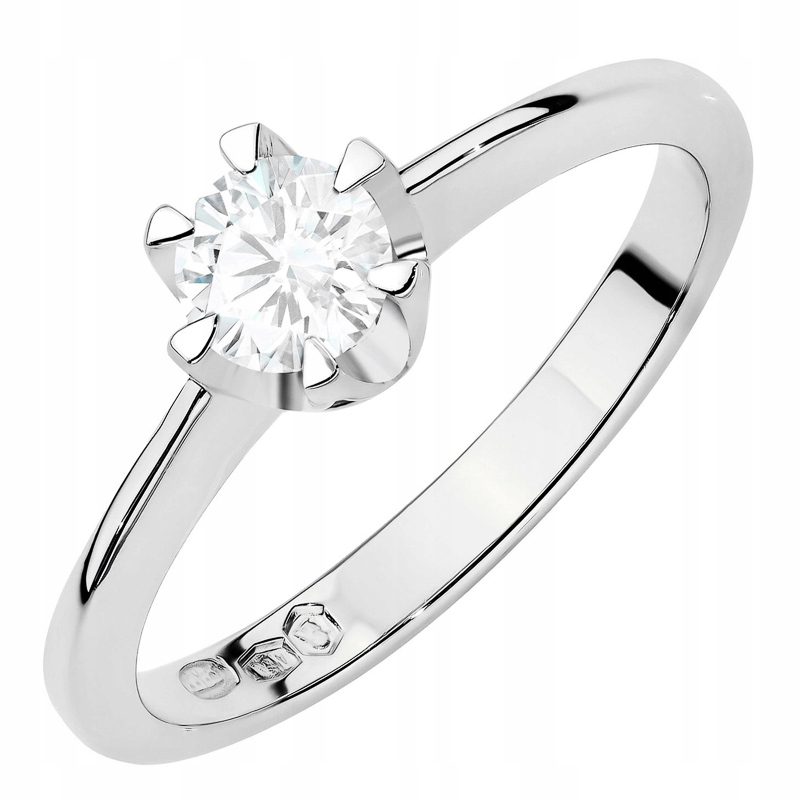 Zlatý Prstýnek pr. 585 14k Laboratorní diamant 0,70ct