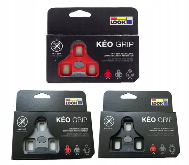 Bloki Look Keo Grip czerwony 9 +śruby Marka Look