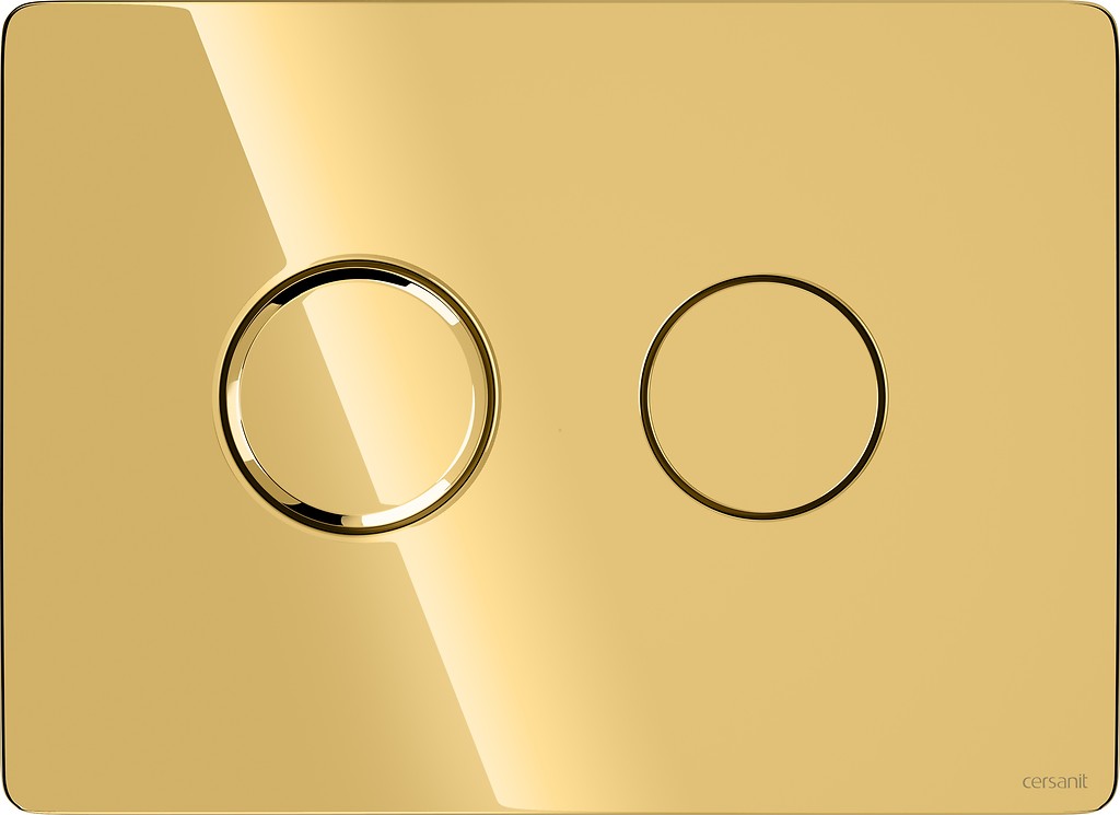Pneumatické Splachovací Tlačítko Cersanit Accento Circle Zlaté K97-461