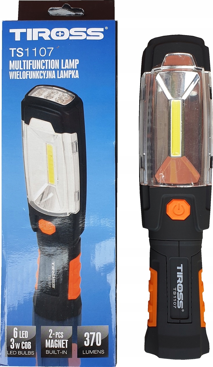 

Latarka Tiross TS1107 Wielofunkcyjna Led 3W+6LED