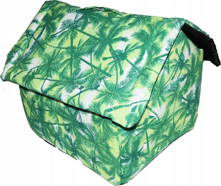 Pelíšek pro psa a kočku domeček Buda z materiálu XL