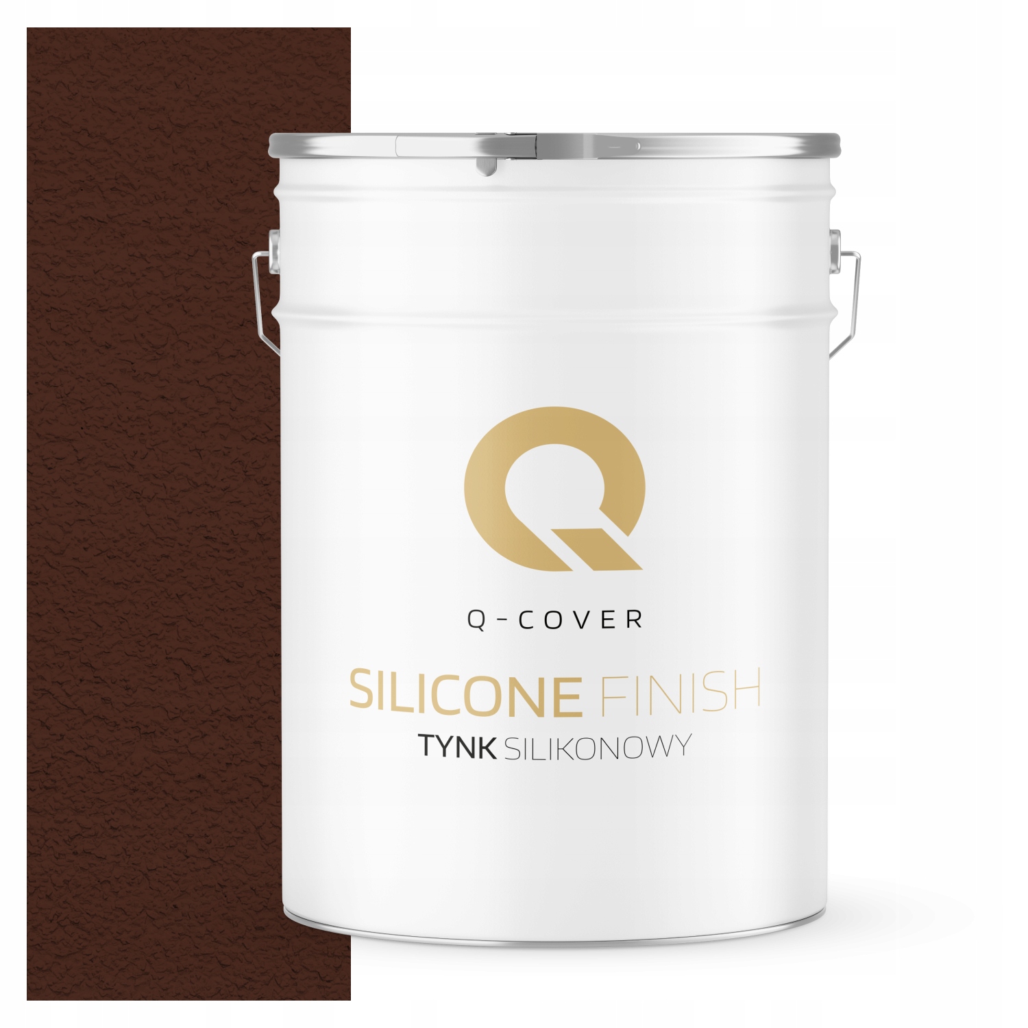 Silikonová Fasádní Omítka Hnědá Teplá 25 Kg Granulace 1.5 mm Ral 8016