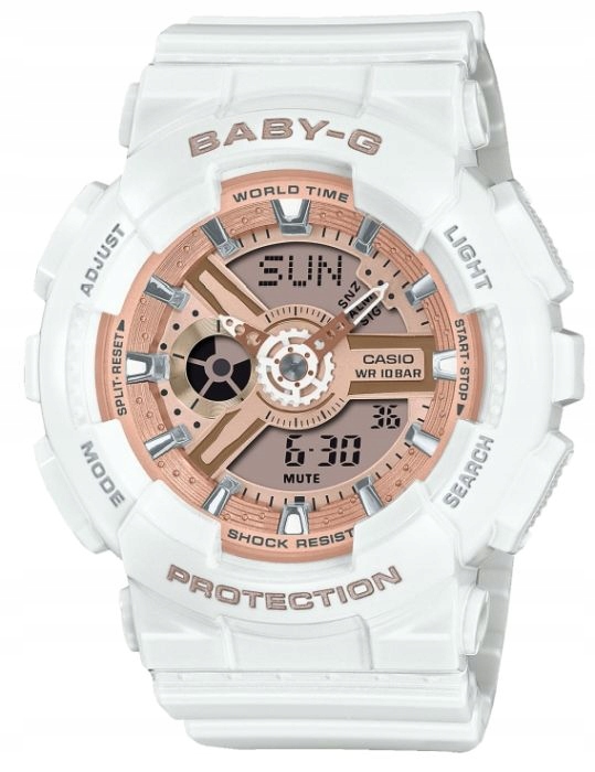 Dámské sportovní hodinky Casio Baby-G BA-110X Bílé Gwar.3+3L Zibi