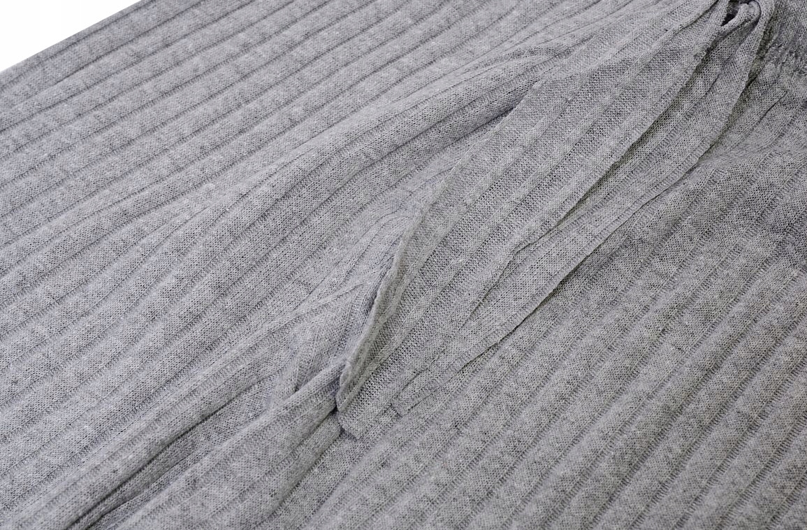 DZIANINA DZWONY SZEROKIE SPODNIE SZARE 7 H700C Kod producenta H700