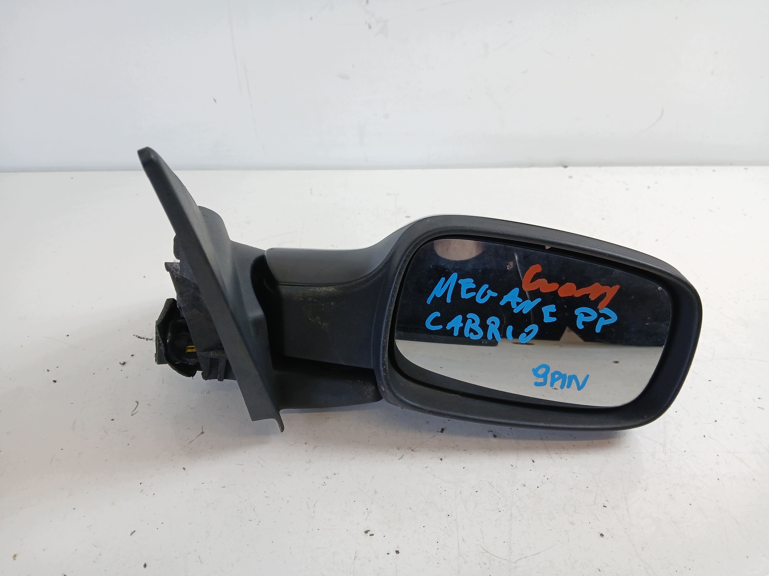 RENAULT MEGANE II CABRIO mirror right 9 PIN black,