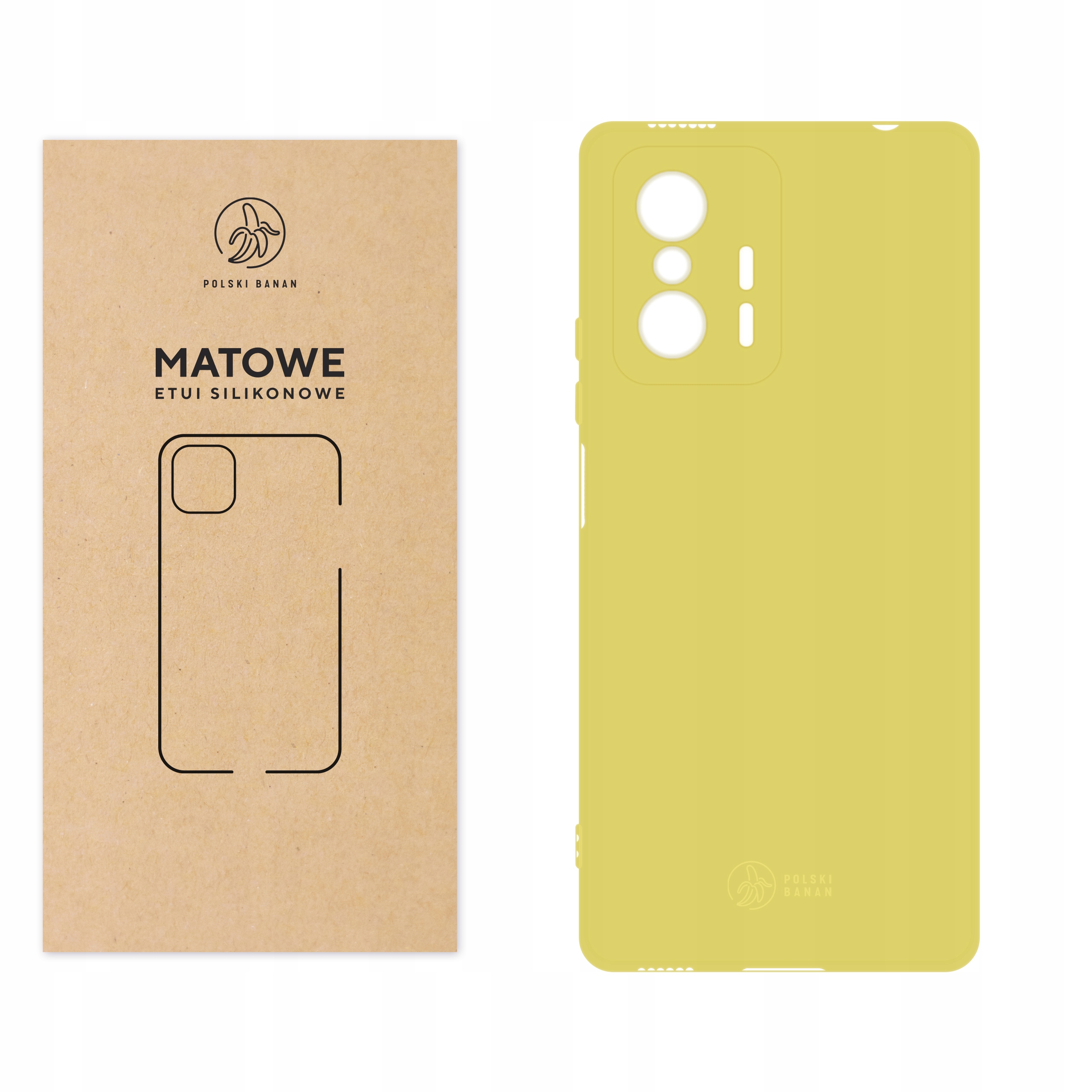 

Etui Matowe do Xiaomi 11T 11T Pro żółte