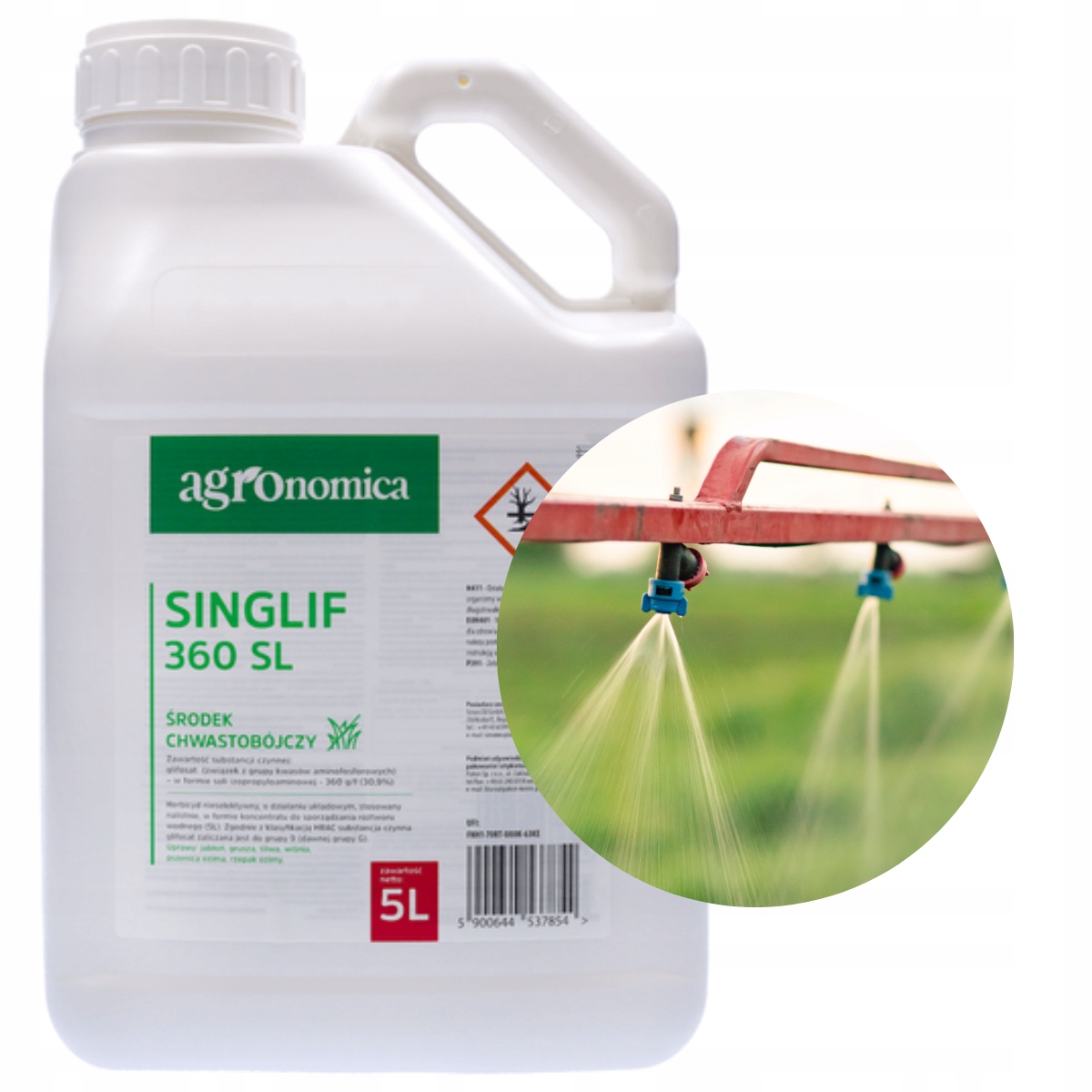 Oprysk Na Chwasty Singlif 360 Sl 5L Koncentrat Na 250 L Wody Glifosat 360