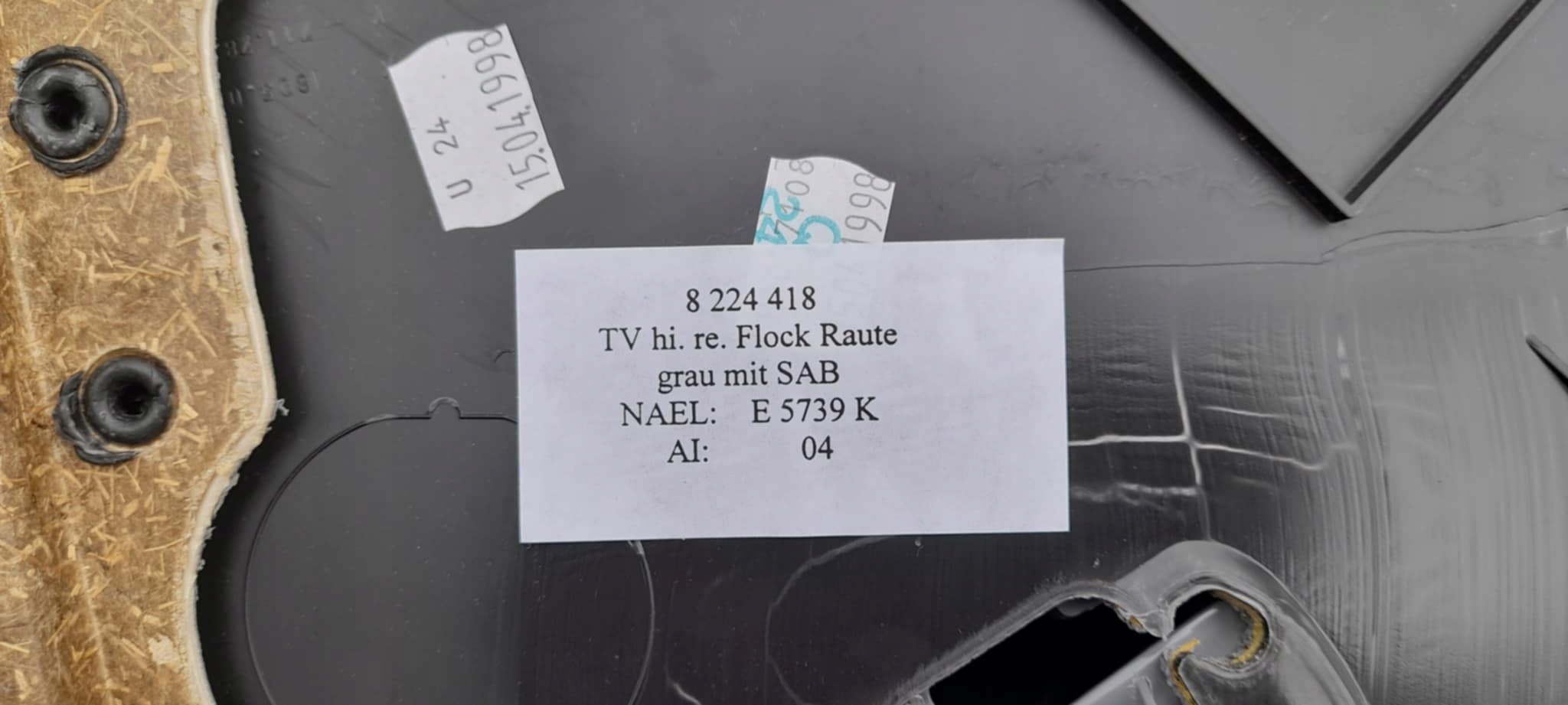 verkleidung Tür rechts heck BMW 3 E46 51428224418