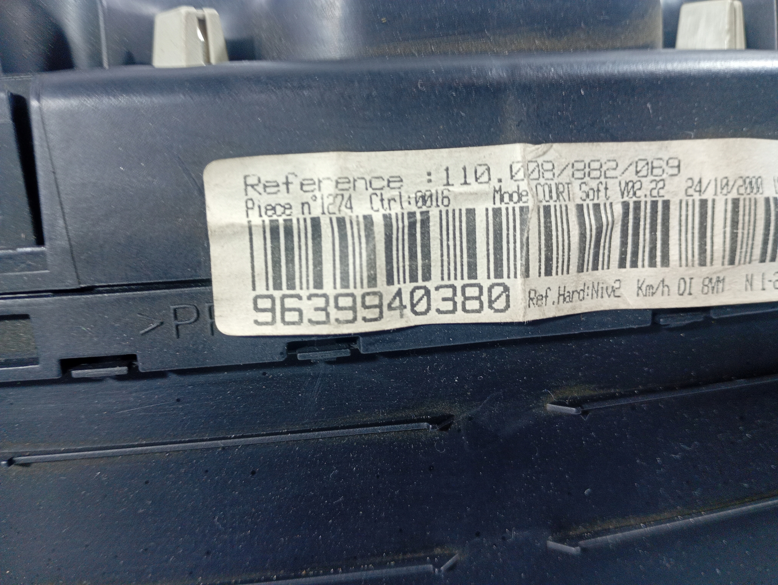 dials dials tachometer OE 9639940380 Peugeot 406 99-04