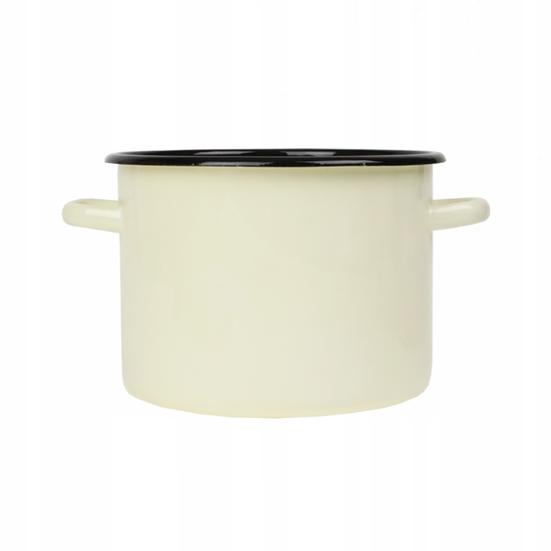 

Beżowy Garnek Emaliowany garnuszek 3L śr 18 cm