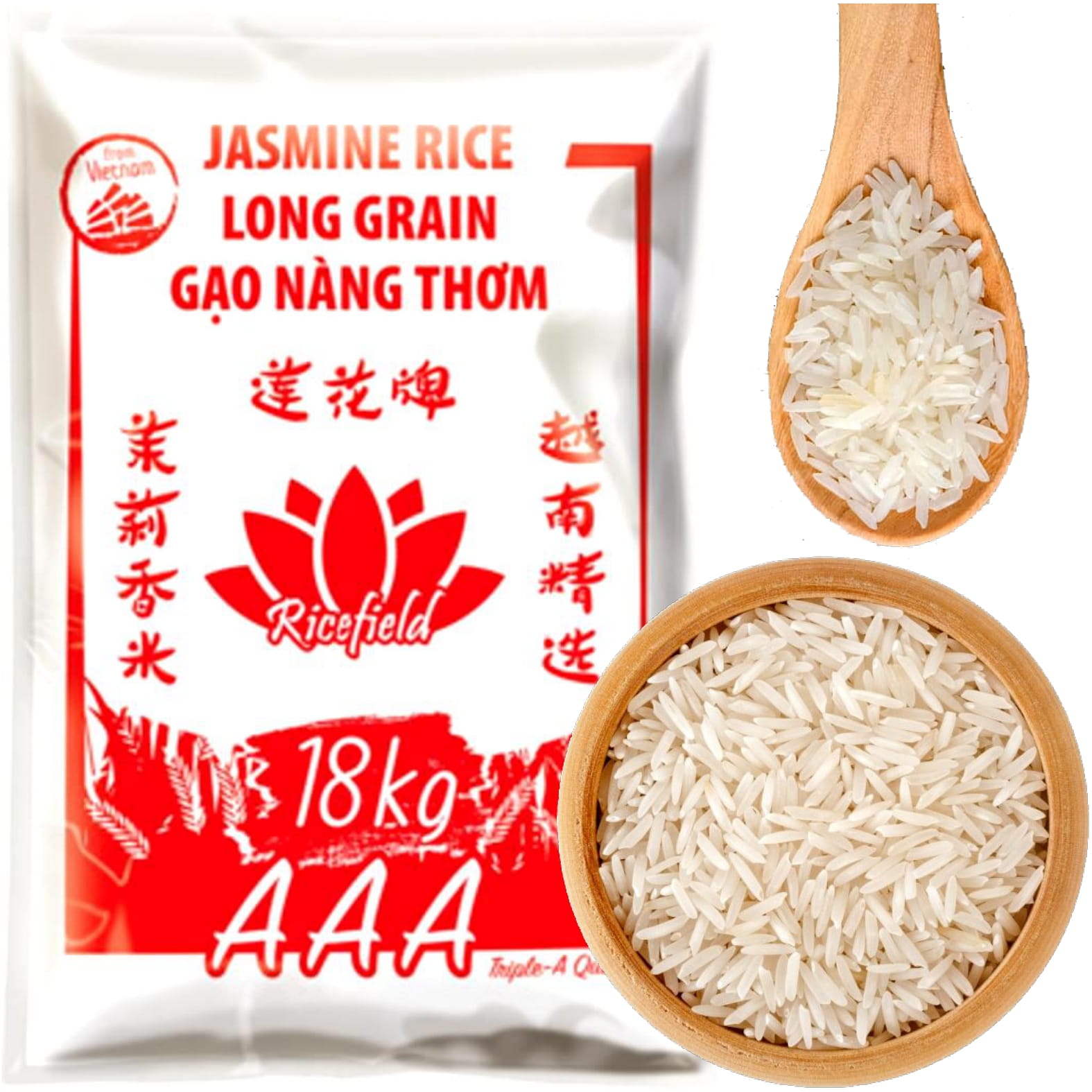 Ryż Jaśminowy Długoziarnisty Wysokiej Klasy Aaa Duży Dla Gastronomii 18kg