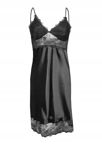 Alubi Halka saténová tričko DKaren černá