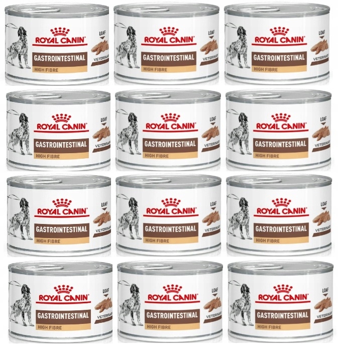 Royal Canin Gastro Intestinal High Fibre Pies 12 x 200g puszka