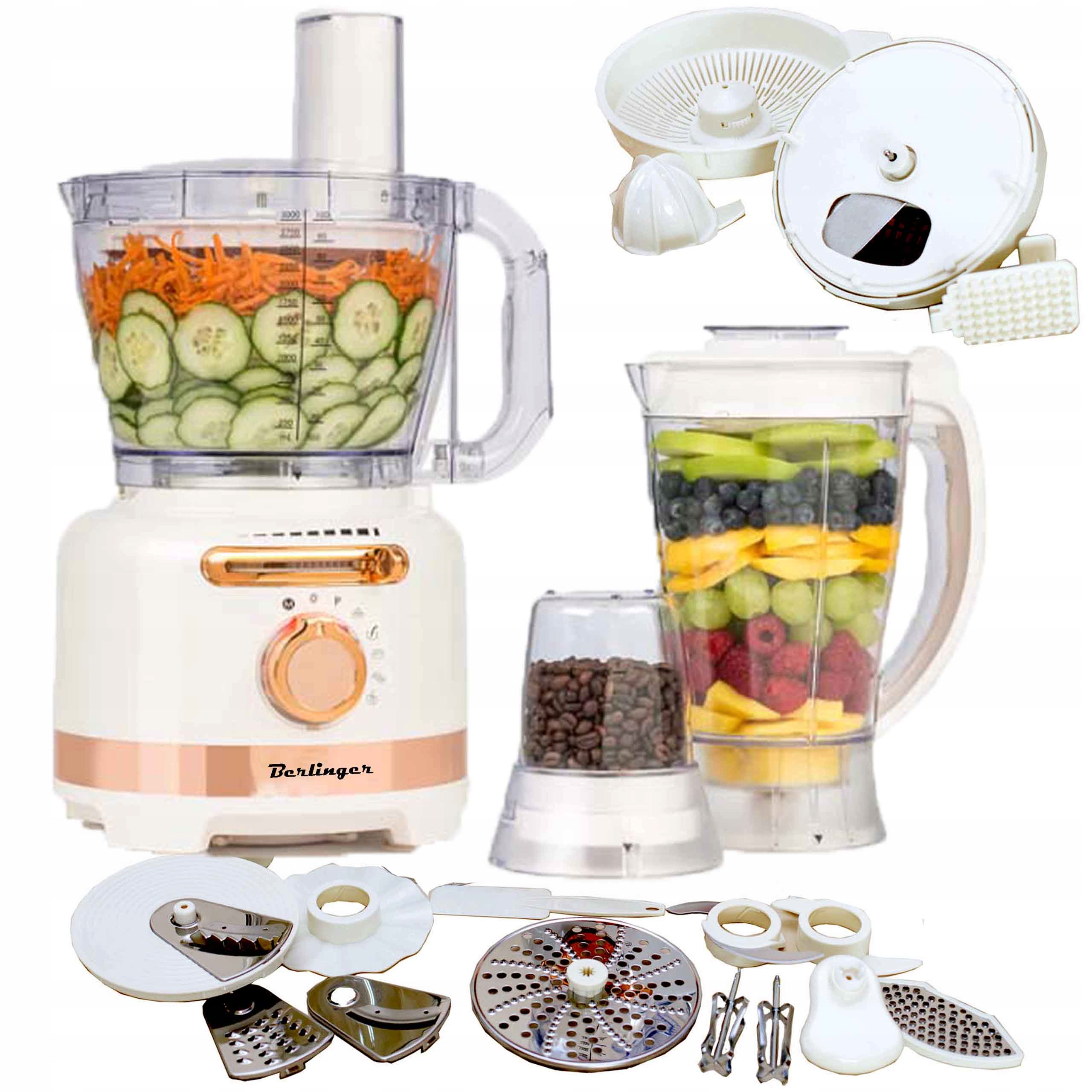 Robot kuchenny wielofunkcyjny 16W1 1800W blender szatkownica młynek tarka