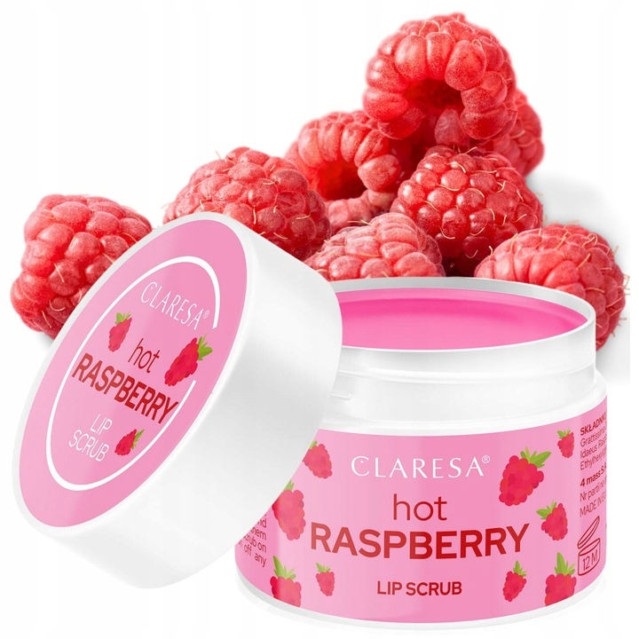 Claresa Peeling Owocowy Do ust masełko 01 HOT RASPBERRY 15 g
