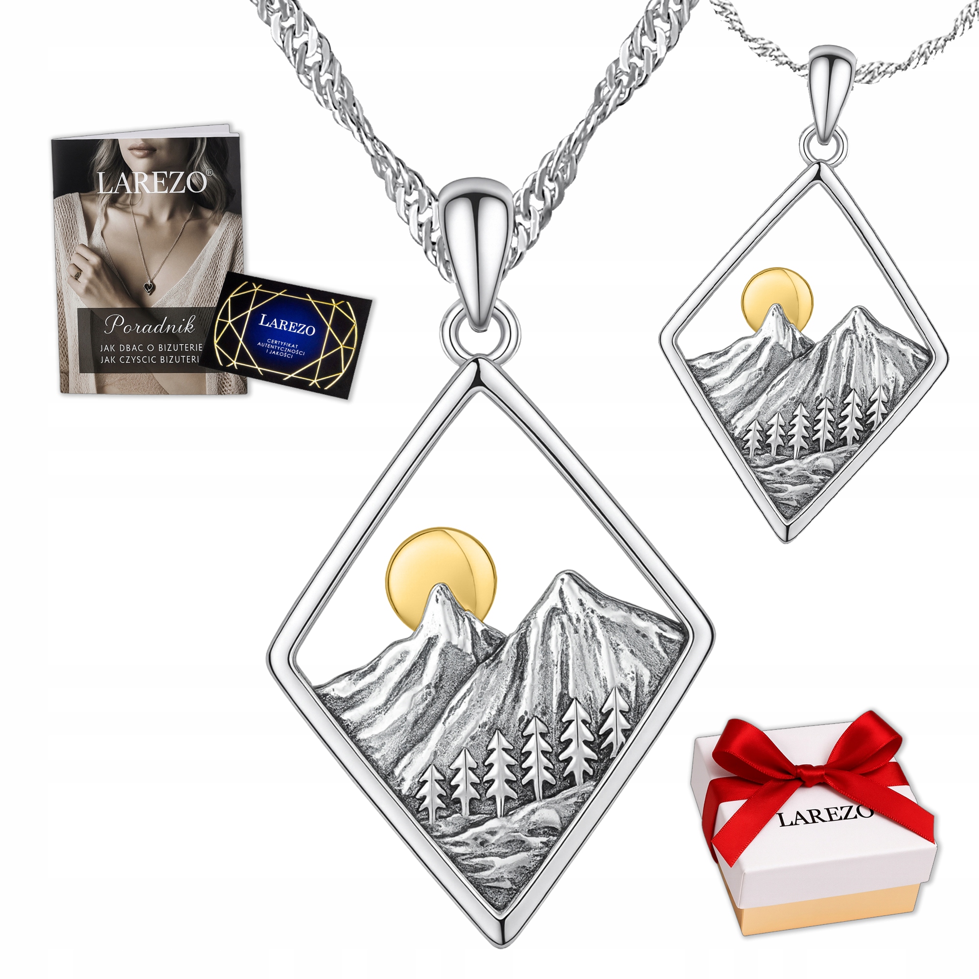 Náhrdelník Hory Tatry Slunce Dámský Přívěsek s horami Tatrami Stříbro 925