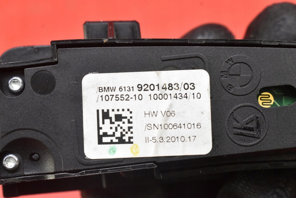 switch control panel springing 9201483 BMW F07 GT 3.0 D 245 KM 09-13