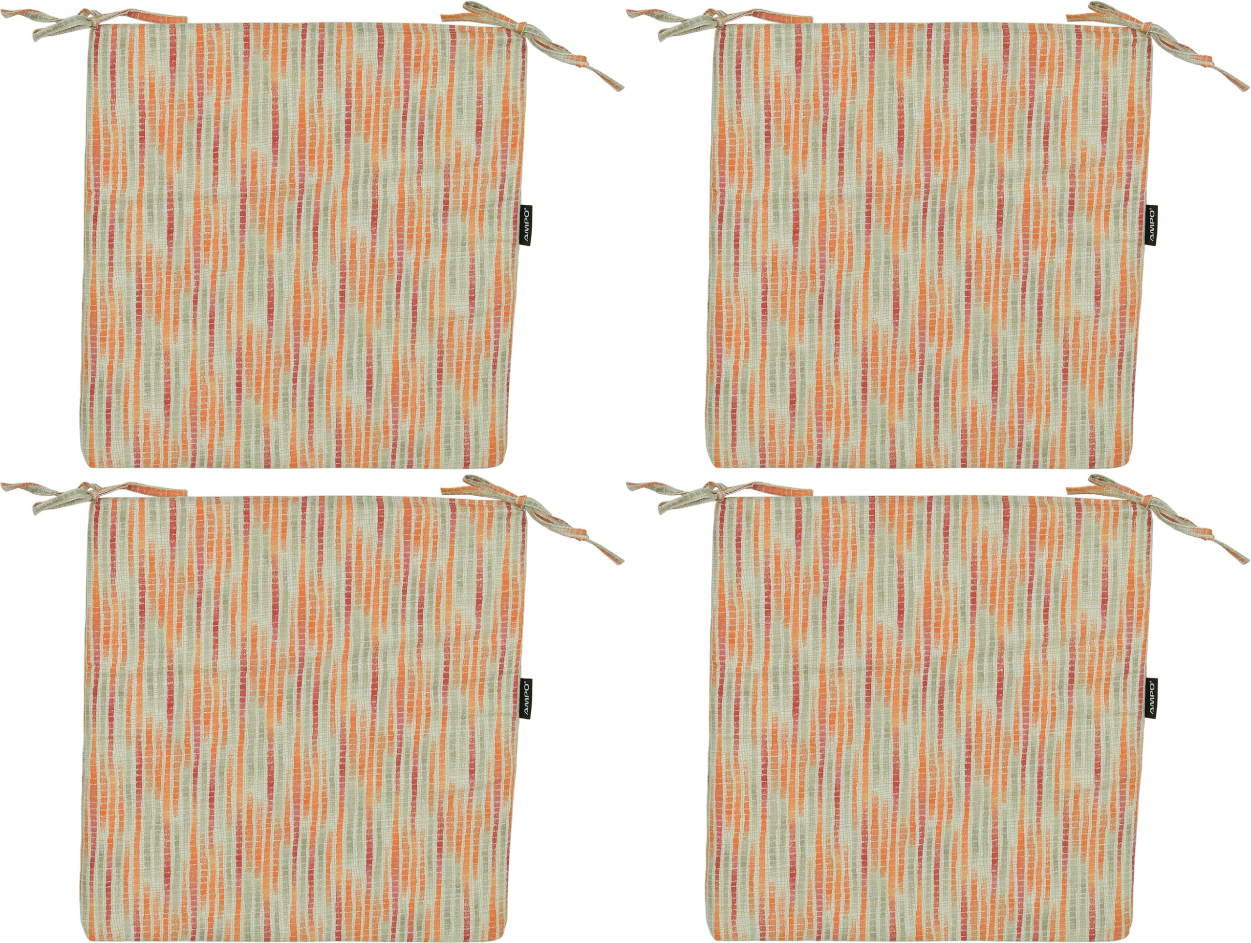 Sada Polštářů Na Křeslo 40x40 vázané Čtvercové