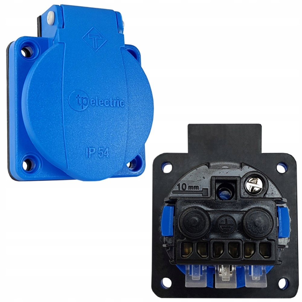 

Gniazdo Tablicowe 230V IP54 Schuko 6536