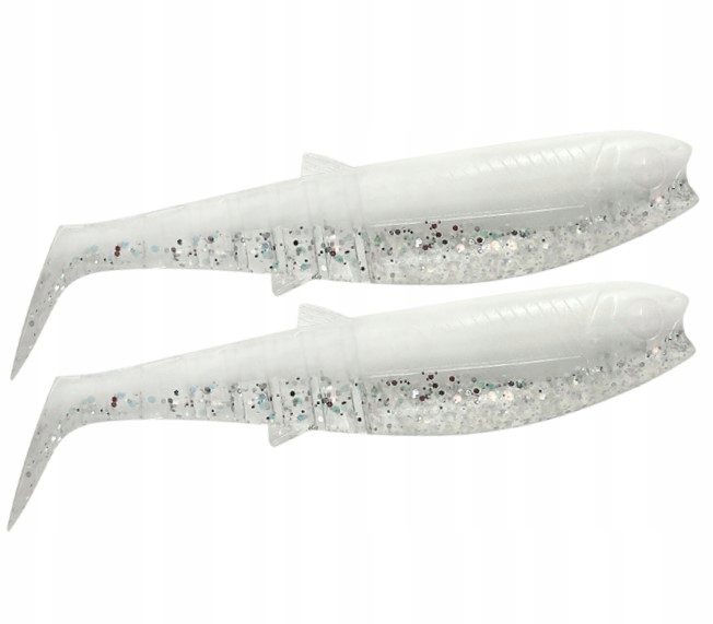 C6 Savage Gear Cannibal Kopyto 6,8cm 3g White Silver biały brokat 2szt.
