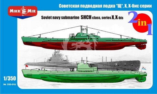 Sovětská ponorka třídy Shch Series X, X-bis MikroMir 350-010 v měřítku 1/3