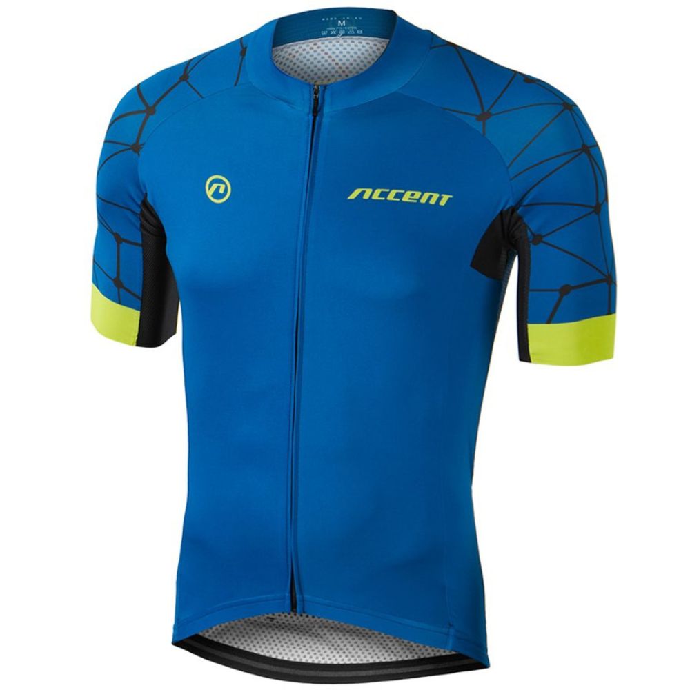Cyklistický dres Accent Hero modro-žlutý
