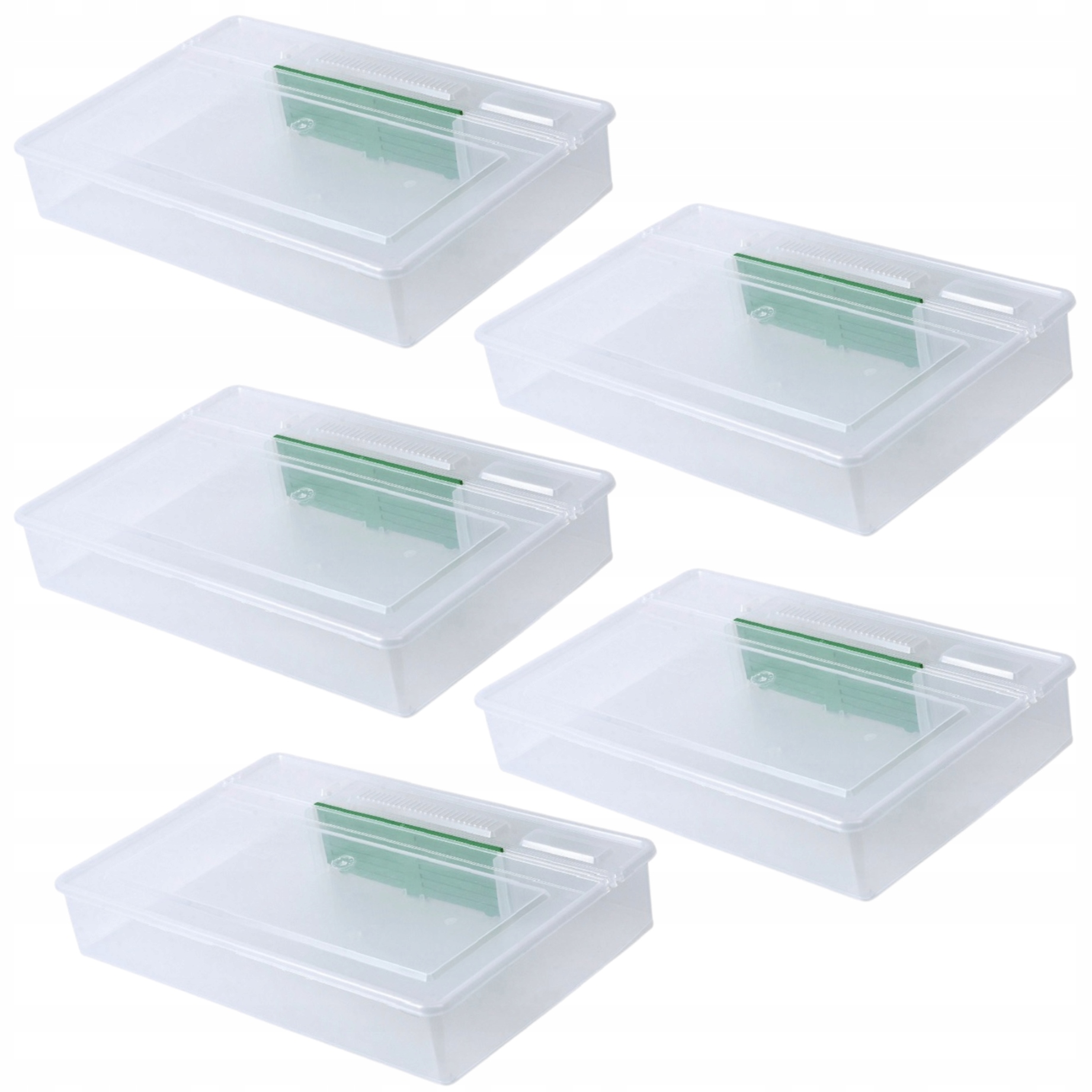 Podkrmová krabička průhledná 3L x 5 BRCtech