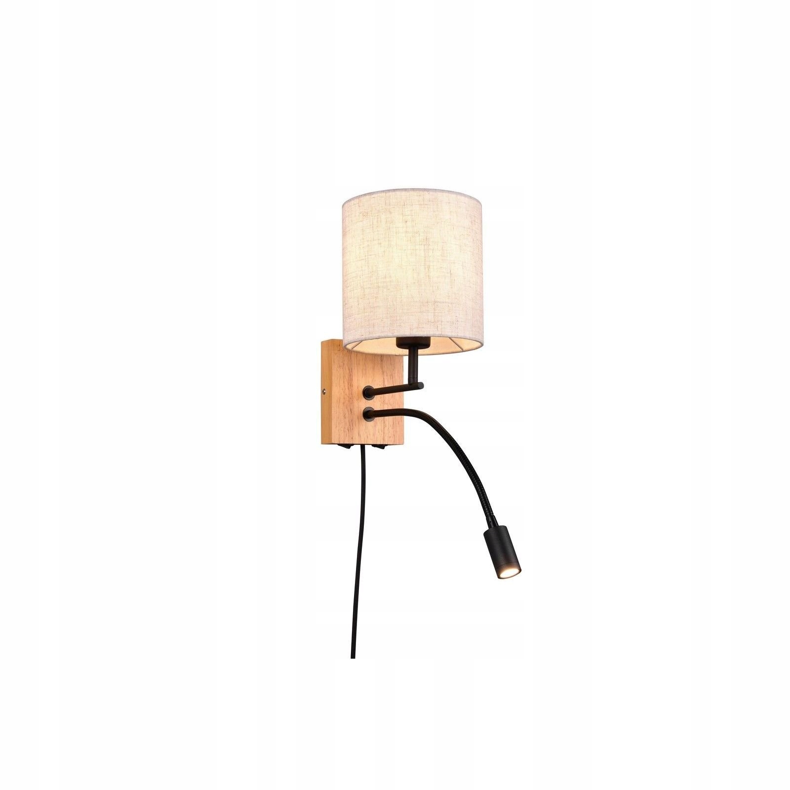 Hotelová Led nástenná lampa 3,1 W s výložníkom a spínačmi Trio