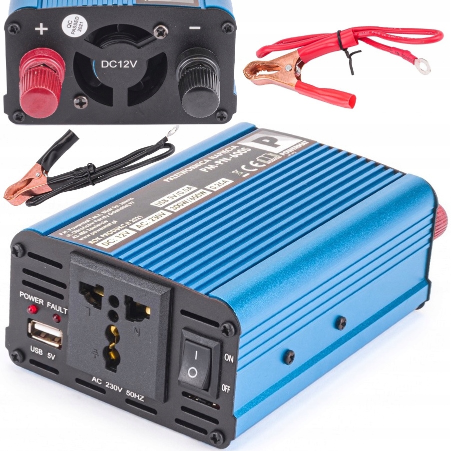 Měnič Napětí Napětí 12V 600W PM-PN-600S